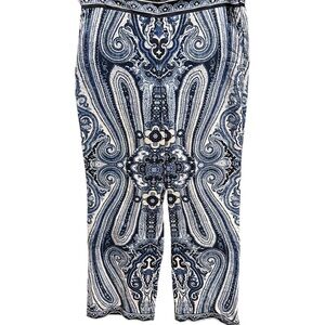 Philosophy multicolor paisley palazzo pants l